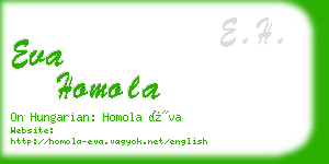 eva homola business card